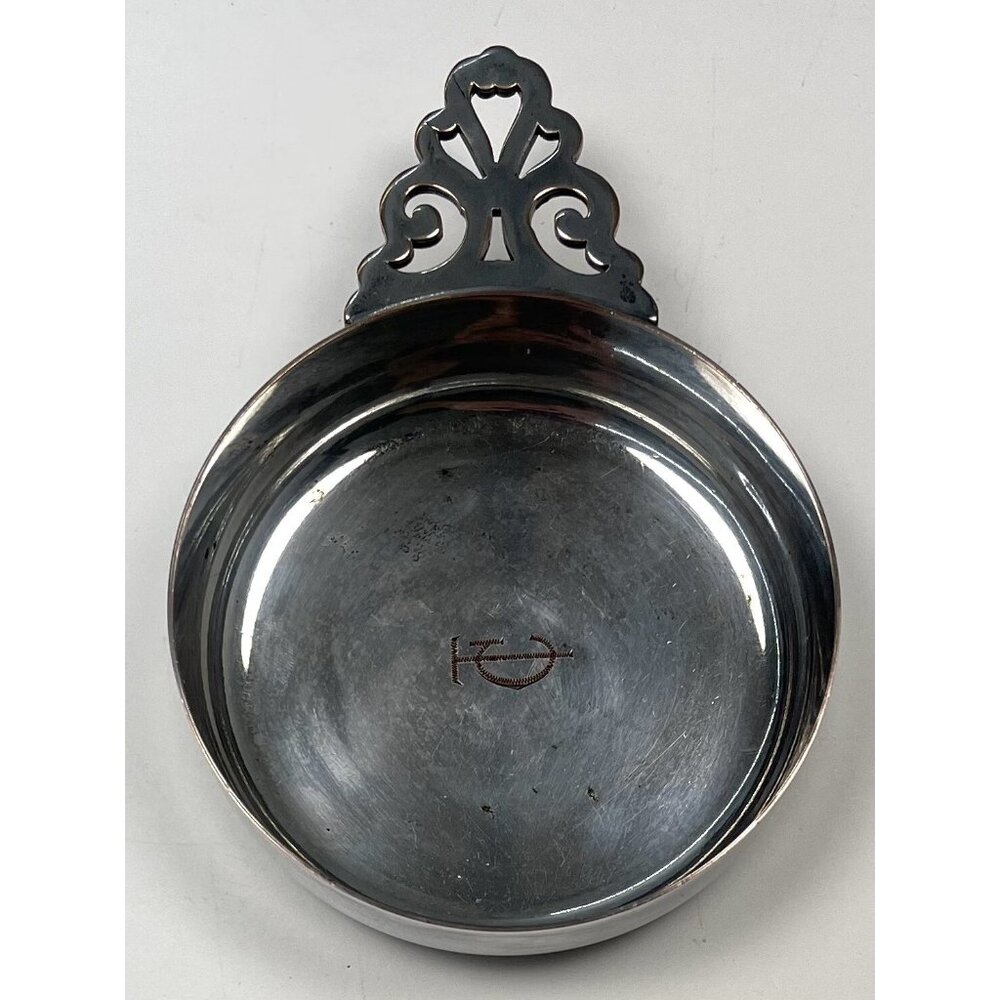 Antique APOLLO Bernard Rice Sons EPC Silverplate 5" PORRINGER BOWL Monogram 8144